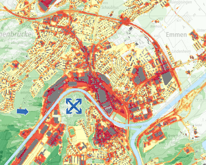 Klimaanalysekarte Nacht